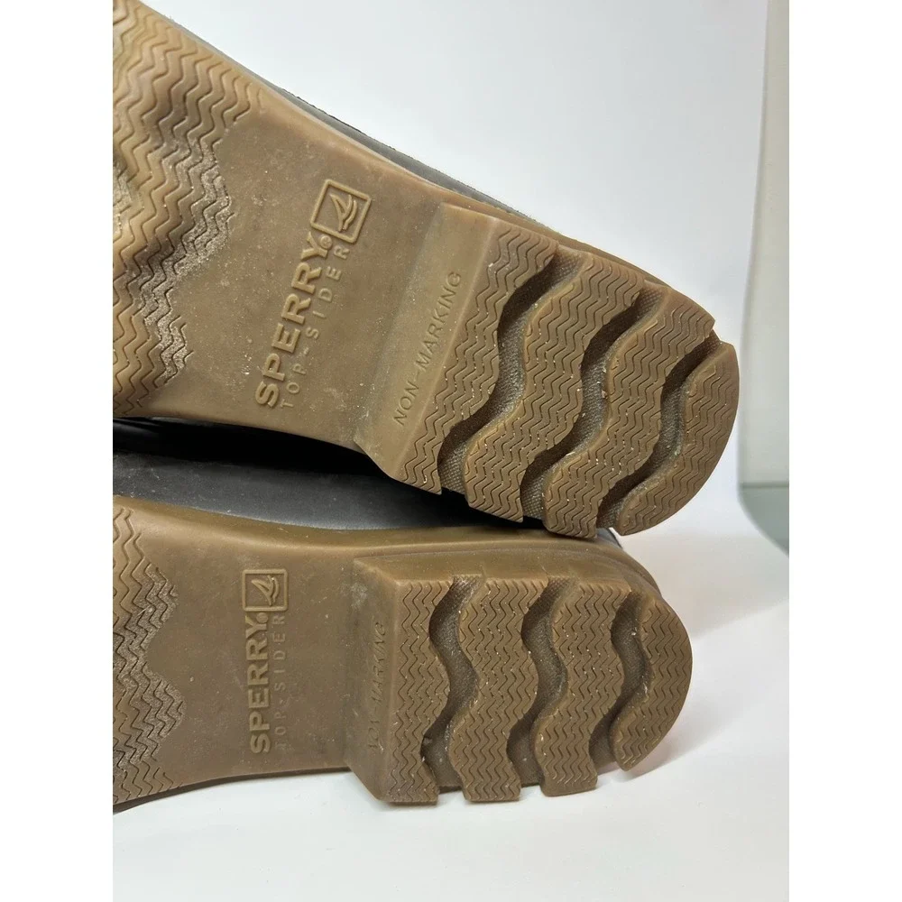 Sperry Top-Sider Avenue Duck Boots Mens 9M Brown Waterproof Leather Rain Snow